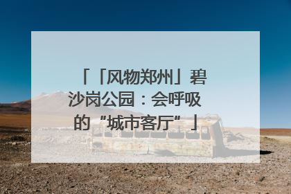 「风物郑州」碧沙岗公园：会呼吸的“城市客厅”