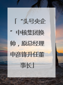“头号央企”中核集团换帅，原总经理申彦锋升任董事长