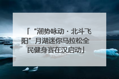 “潮势咏动・北斗飞阳”月湖迷你马拉松全民健身赛在汉启动