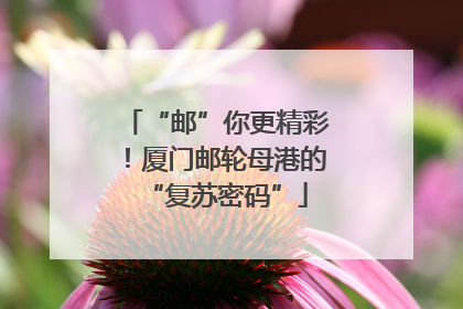 “邮”你更精彩！厦门邮轮母港的“复苏密码”