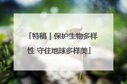 特稿｜保护生物多样性 守住地球多样美