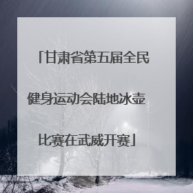 甘肃省第五届全民健身运动会陆地冰壶比赛在武威开赛