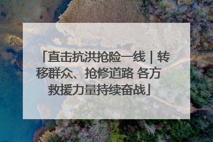 直击抗洪抢险一线｜转移群众、抢修道路 各方救援力量持续奋战
