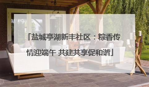 盐城亭湖新丰社区：粽香传情迎端午 共建共享促和谐