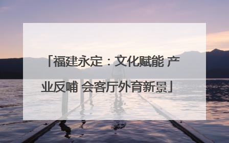福建永定：文化赋能 产业反哺 会客厅外育新景