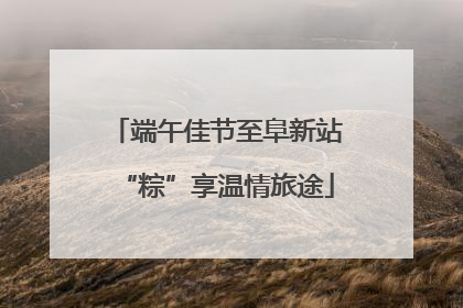 端午佳节至阜新站“粽”享温情旅途