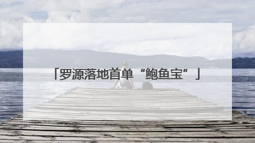 罗源落地首单“鲍鱼宝”
