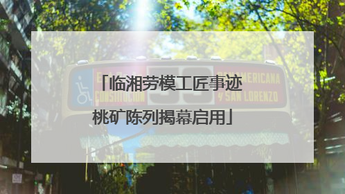 临湘劳模工匠事迹桃矿陈列揭幕启用