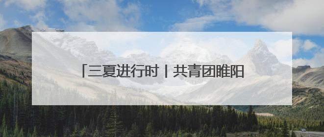 三夏进行时丨共青团睢阳区委暖心慰问助“三夏”