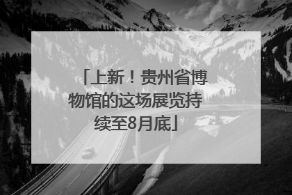 上新！贵州省博物馆的这场展览持续至8月底