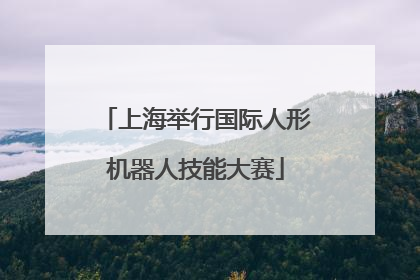 上海举行国际人形机器人技能大赛
