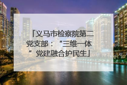 义马市检察院第二党支部：“三维一体”党建融合护民生