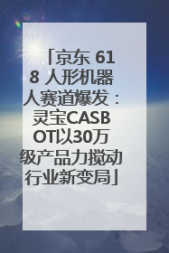 京东 618 人形机器人赛道爆发：灵宝CASBOT以30万级产品力搅动行业新变局