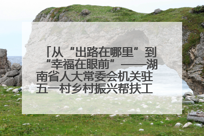 从“出路在哪里”到“幸福在眼前”——湖南省人大常委会机关驻五一村乡村振兴帮扶工作队书写振兴答卷