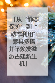从“静态保护”到“动态利用” 黟县多措并举焕发徽派古建新生机