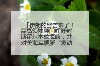 伊朗的警告来了！最高领袖顾问呼吁封锁霍尔木兹海峡，并对美海军舰艇“发动导弹袭击”