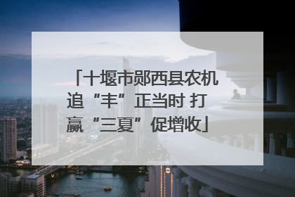 十堰市郧西县农机追“丰”正当时 打赢“三夏”促增收