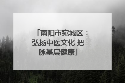 南阳市宛城区：弘扬中医文化 把脉基层健康