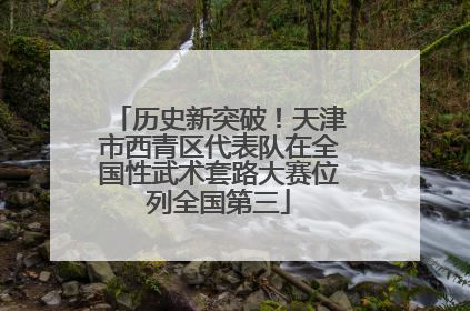 历史新突破！天津市西青区代表队在全国性武术套路大赛位列全国第三