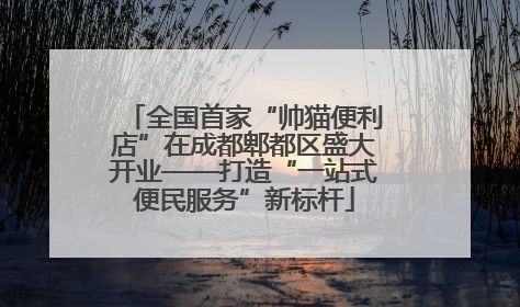 全国首家“帅猫便利店”在成都郫都区盛大开业——打造“一站式便民服务”新标杆