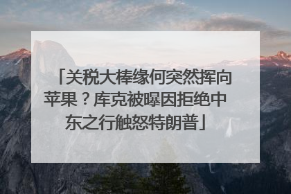 关税大棒缘何突然挥向苹果？库克被曝因拒绝中东之行触怒特朗普