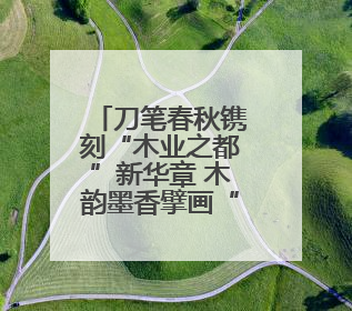 刀笔春秋镌刻“木业之都”新华章 木韵墨香擘画“书刻之城”新蓝图