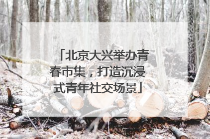 北京大兴举办青春市集，打造沉浸式青年社交场景