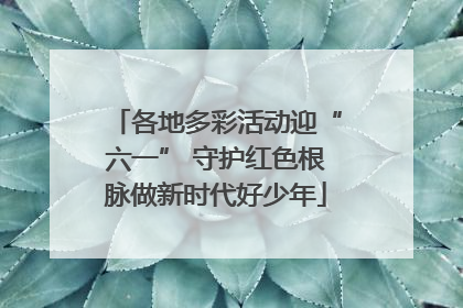 各地多彩活动迎“六一” 守护红色根脉做新时代好少年