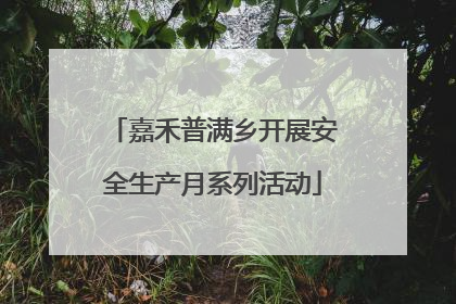 嘉禾普满乡开展安全生产月系列活动