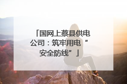 国网上蔡县供电公司：筑牢用电“安全防线”