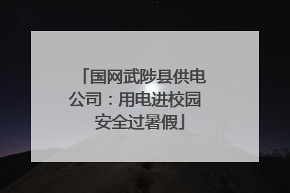 国网武陟县供电公司：用电进校园  安全过暑假