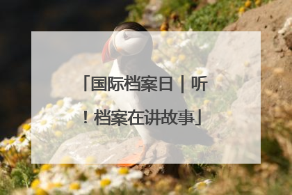 国际档案日｜听！档案在讲故事