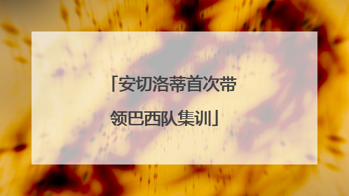 安切洛蒂首次带领巴西队集训