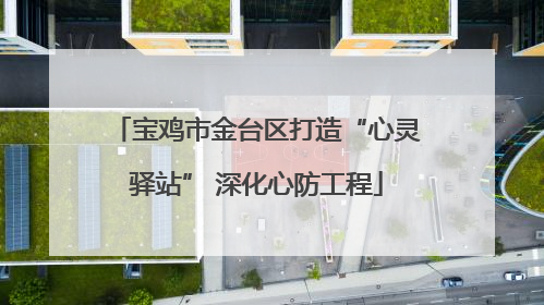 宝鸡市金台区打造“心灵驿站” 深化心防工程