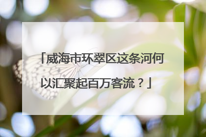 威海市环翠区这条河何以汇聚起百万客流？
