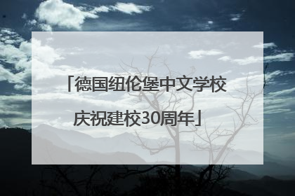 德国纽伦堡中文学校庆祝建校30周年