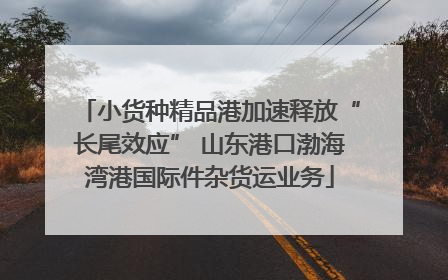 小货种精品港加速释放“长尾效应” 山东港口渤海湾港国际件杂货运业务