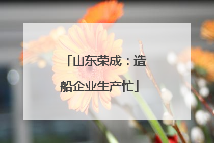 山东荣成：造船企业生产忙