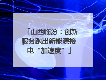 山西临汾：创新服务跑出新能源接电“加速度”
