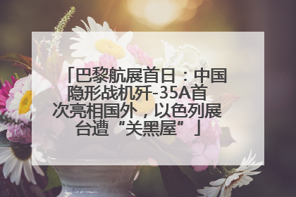 巴黎航展首日：中国隐形战机歼-35A首次亮相国外，以色列展台遭“关黑屋”