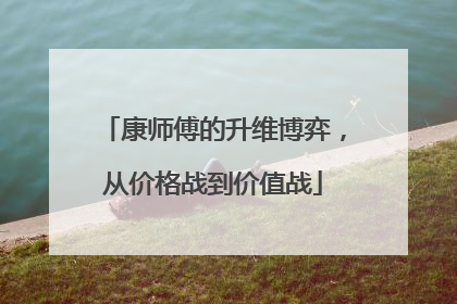 康师傅的升维博弈，从价格战到价值战