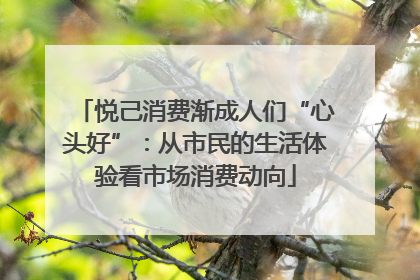 悦己消费渐成人们“心头好”：从市民的生活体验看市场消费动向