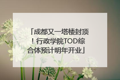 成都又一塔楼封顶！行政学院TOD综合体预计明年开业