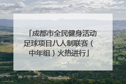 成都市全民健身活动足球项目八人制联赛（中年组）火热进行