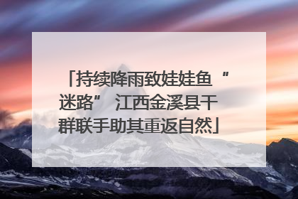持续降雨致娃娃鱼“迷路” 江西金溪县干群联手助其重返自然