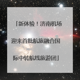 新体验！济南机场迎来首批航旅融合国际中转航线旅游团