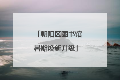 朝阳区图书馆暑期焕新升级