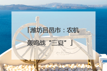 潍坊昌邑市：农机轰鸣战“三夏”