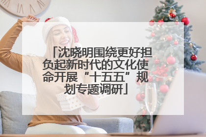 沈晓明围绕更好担负起新时代的文化使命开展“十五五”规划专题调研