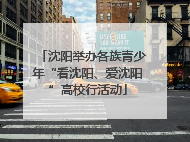 沈阳举办各族青少年“看沈阳、爱沈阳”高校行活动